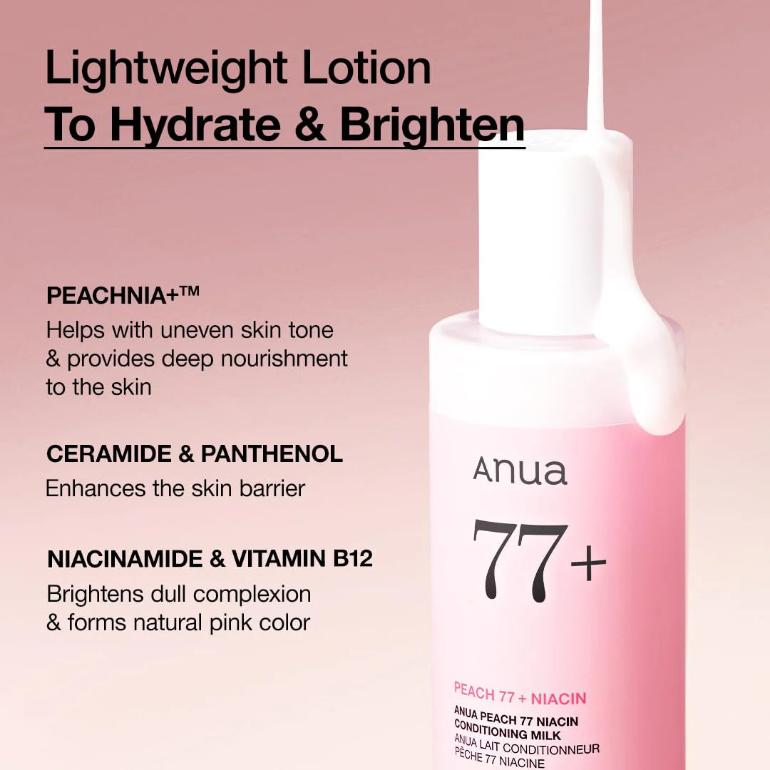 Anua - Peach 77 Niacin Essence Toner - Tonique hydratant [2025 Version - 250ml]